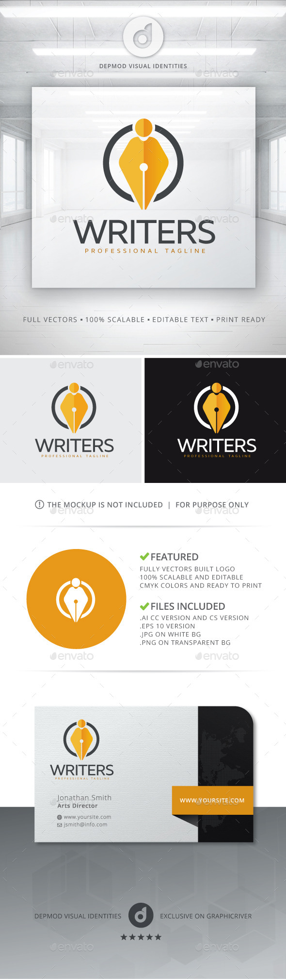 GraphicRiver Writers Logo 10717295 GraphicRiver Writers Logo 10717295