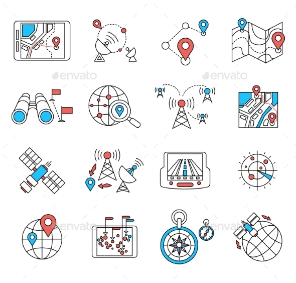 GraphicRiver Navigation and Geolocation Thin Flat Lines 10735937 GraphicRiver Navigation and Geolocation Thin Flat Lines 10735937