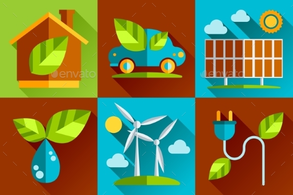 GraphicRiver Modern Vector Flat Design Conceptual Ecological Ic 10736146 GraphicRiver Modern Vector Flat Design Conceptual Ecological Ic 10736146