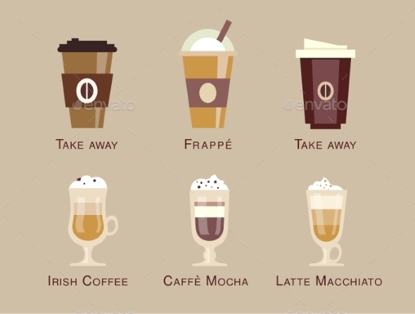 GraphicRiver Coffee Vector Icon Set Menu Beverages Types 10736380 GraphicRiver Coffee Vector Icon Set Menu Beverages Types 10736380
