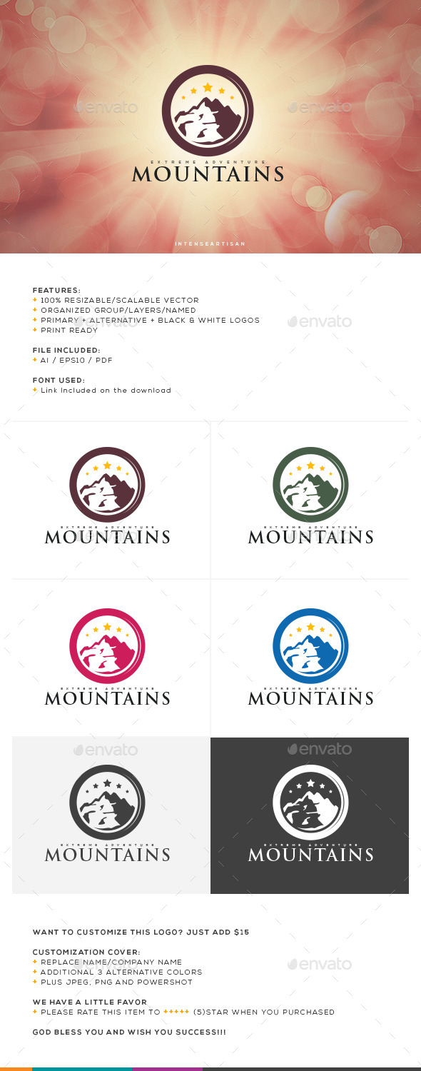GraphicRiver Mountain V.2 Logo Template 10736396 GraphicRiver Mountain V.2 Logo Template 10736396