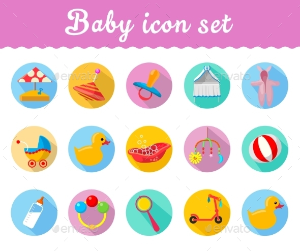 GraphicRiver Baby Icons 10736689 GraphicRiver Baby Icons 10736689