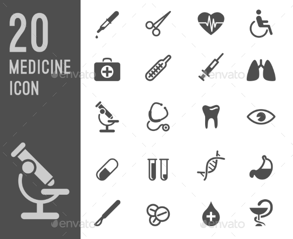 GraphicRiver Flat Health Care and Medical Research Icon Set 10736809 GraphicRiver Flat Health Care and Medical Research Icon Set 10736809