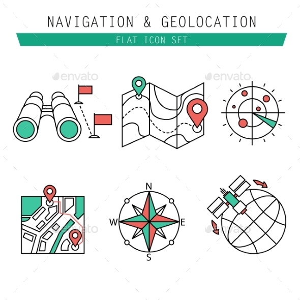 GraphicRiver Different Navigation Icons Set With Rounded Corner 10736983 GraphicRiver Different Navigation Icons Set With Rounded Corner 10736983