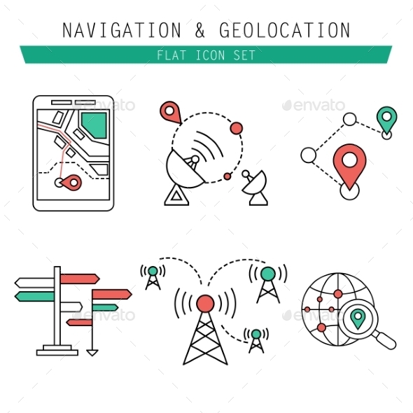 Different Navigation Icons Set (Miscellaneous)