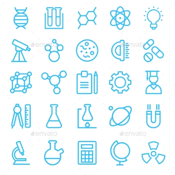 GraphicRiver Science Icon Set 10737169 GraphicRiver Science Icon Set 10737169