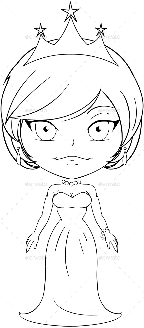 Princess Coloring Page (People)