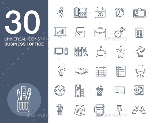 GraphicRiver Business Icons Set.Vector Illustration 10738308 GraphicRiver Business Icons Set.Vector Illustration 10738308