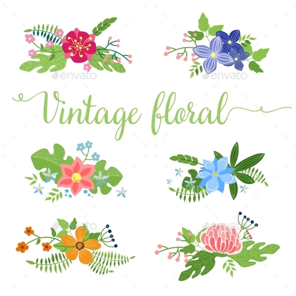 GraphicRiver Flowers Vector Design Set of Floral Icon 10738430 GraphicRiver Flowers Vector Design Set of Floral Icon 10738430