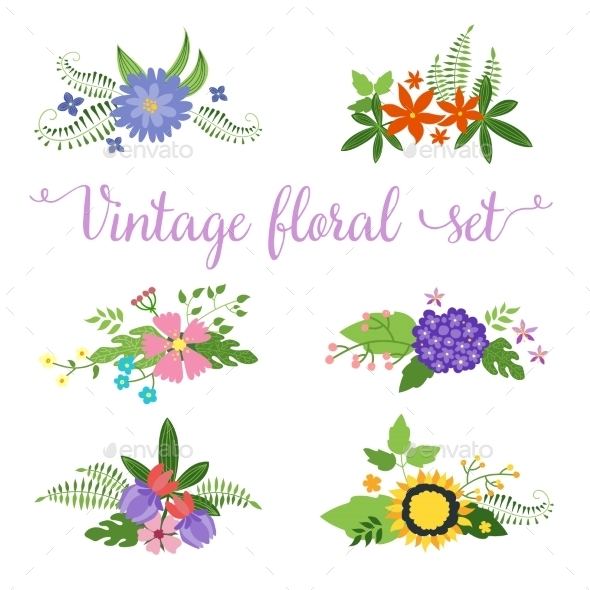 GraphicRiver Flowers Vector Design Set of Floral Icon 10738442 GraphicRiver Flowers Vector Design Set of Floral Icon 10738442