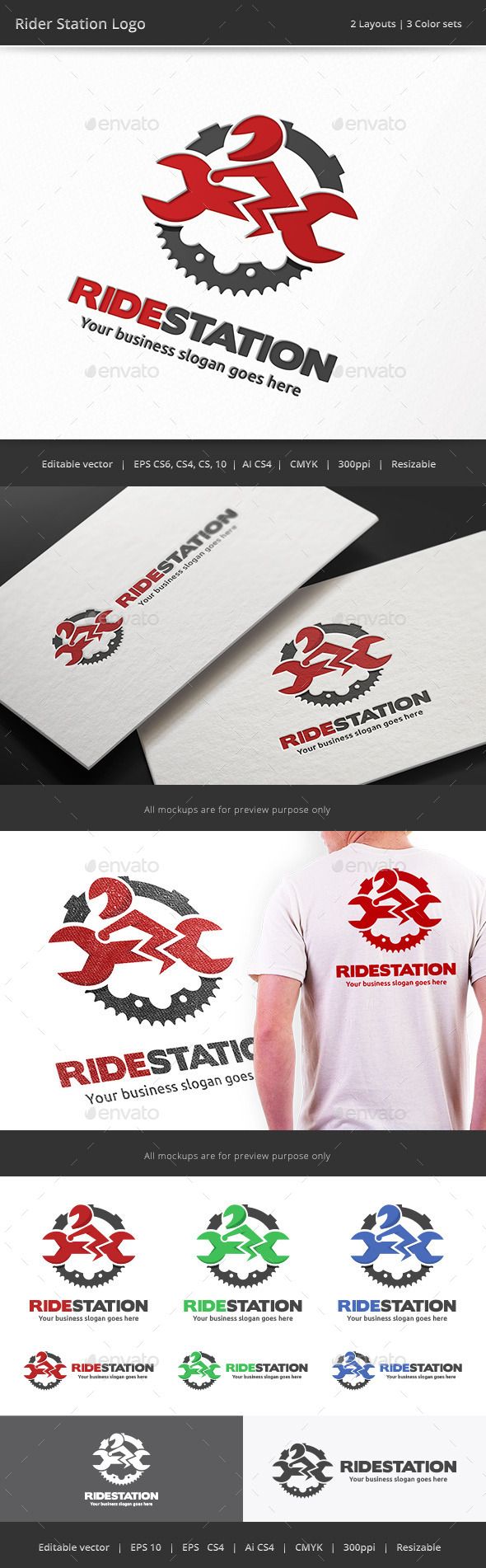 GraphicRiver Rider Station Garage Logo 10739545 GraphicRiver Rider Station Garage Logo 10739545