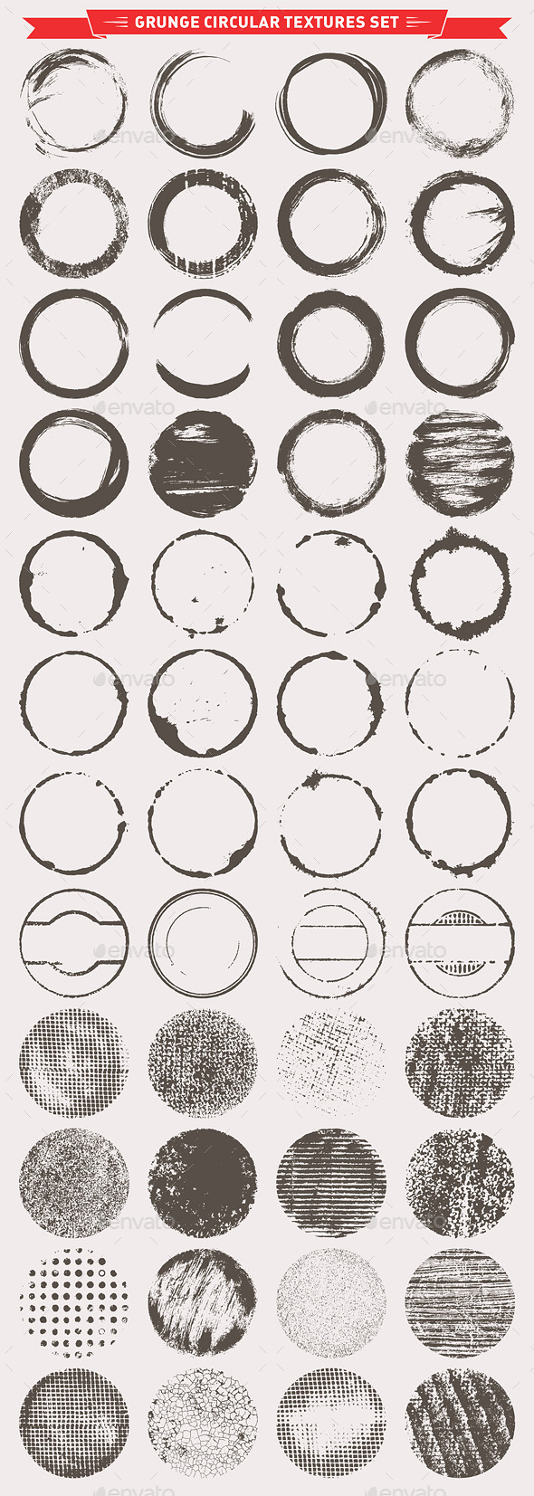 GraphicRiver Grunge Circular Textures Backgrounds Frames 10741028