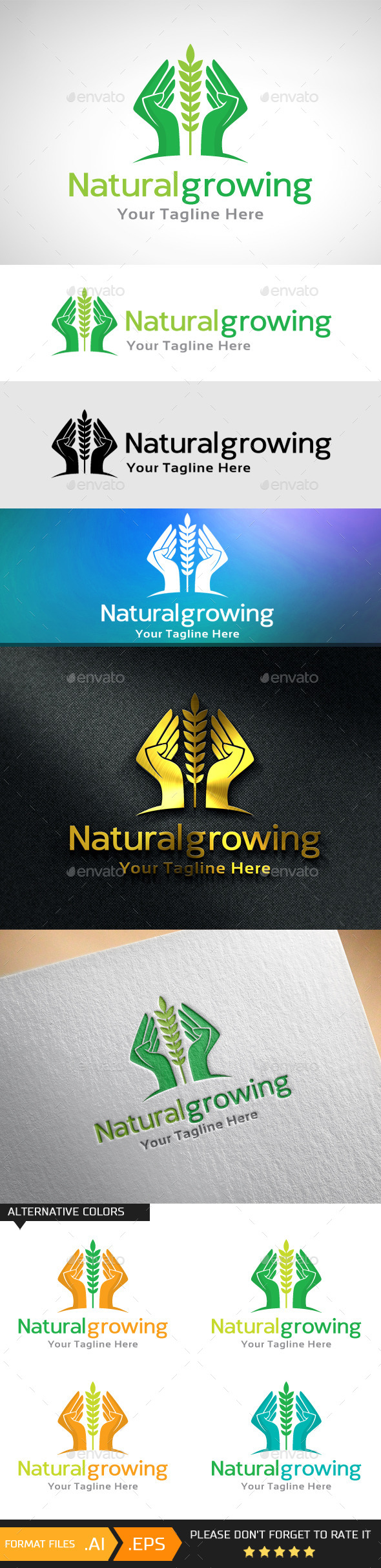 GraphicRiver Natural Growing Logo Template 10741582 GraphicRiver Natural Growing Logo Template 10741582