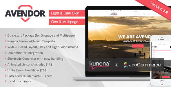 AVENDOR - Responsive Multi-purpose Joomla Template