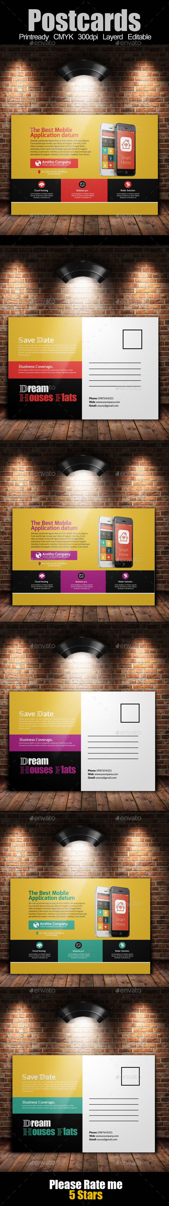 GraphicRiver Multi Use Business Post Cards Template 10741878 GraphicRiver Multi Use Business Post Cards Template 10741878