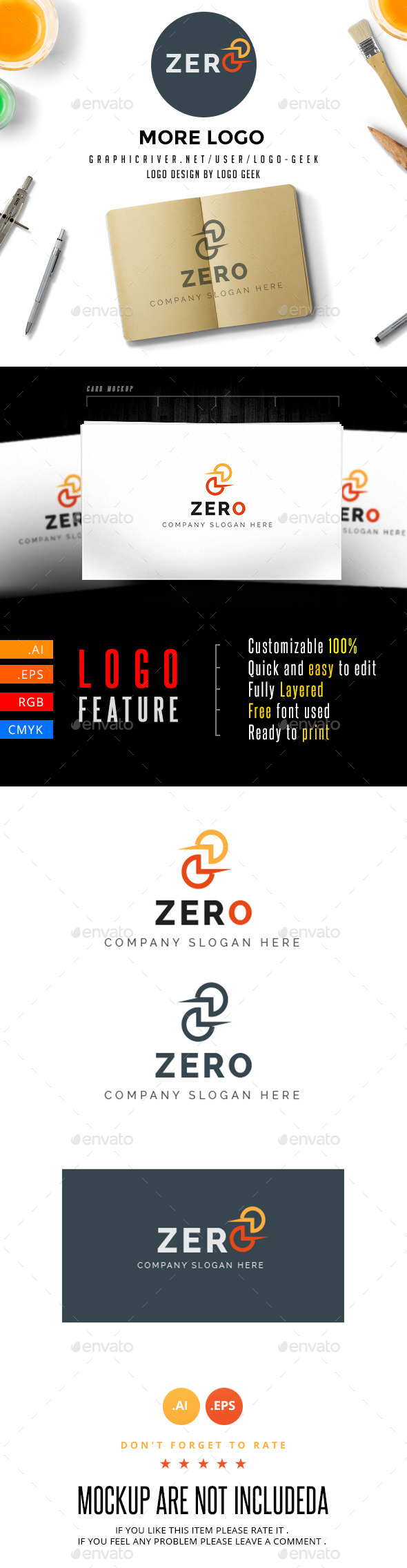 GraphicRiver Zero Logo 10742629 GraphicRiver Zero Logo 10742629