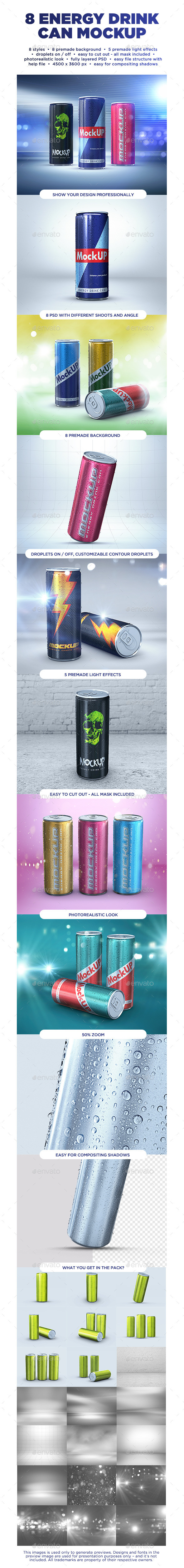 GraphicRiver Energy Drink Can Mockup 10707696 GraphicRiver Energy Drink Can Mockup 10707696