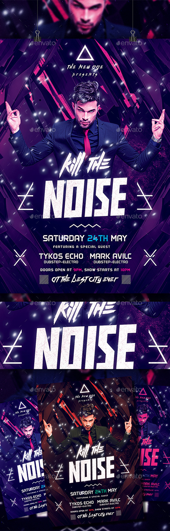 GraphicRiver Minimal Flyer Kill The Noise 10679626 GraphicRiver Minimal Flyer Kill The Noise 10679626