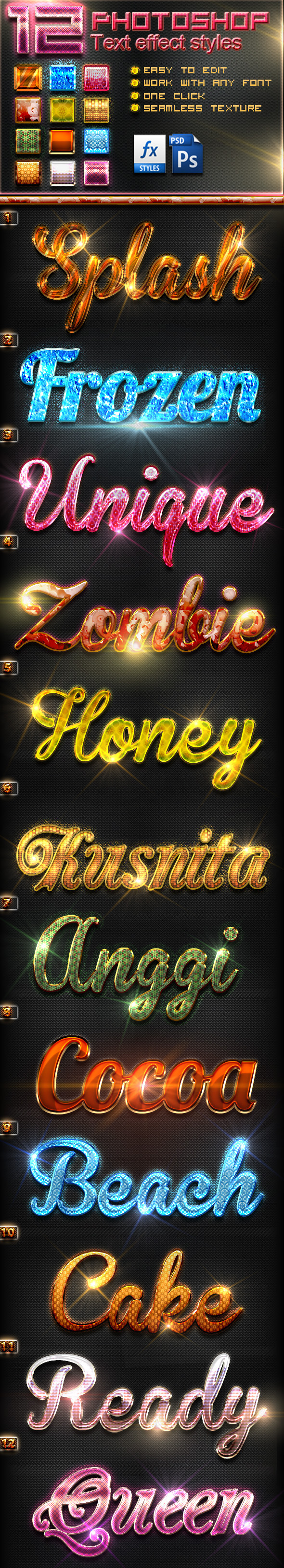 GraphicRiver 12 Photoshop Text Effect Styles Vol 5 10744485 GraphicRiver 12 Photoshop Text Effect Styles Vol 5 10744485