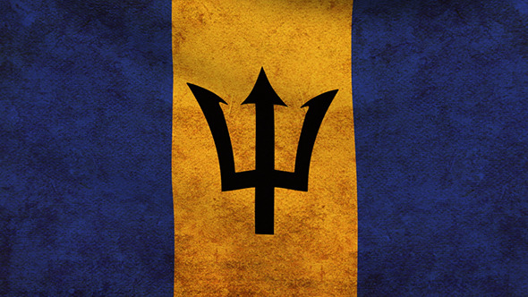 Barbados Flag 2 Pack Grunge and Retro Barbados Flag 2 Pack Grunge and Retro