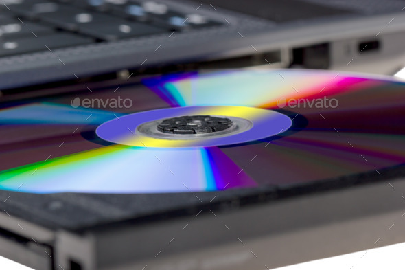 Electronic collection - Laptop with open DVD tray (Misc) Photo Download