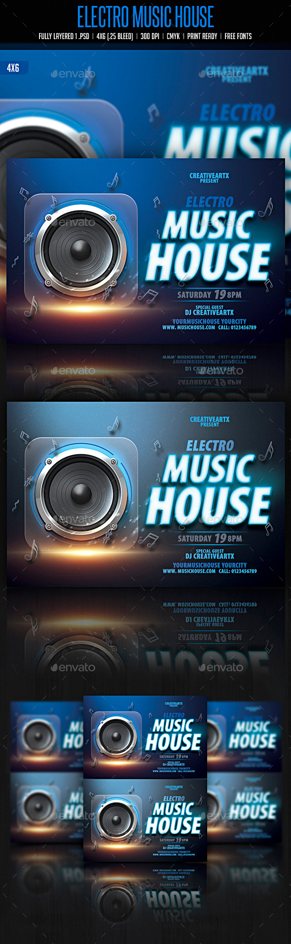 GraphicRiver Electro Music House 10748381 GraphicRiver Electro Music House 10748381