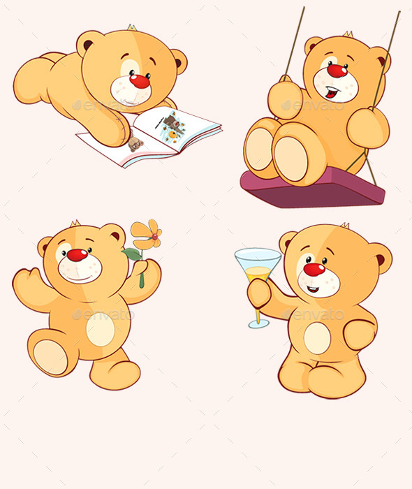 GraphicRiver Stuffed Bear Toys 10748384 GraphicRiver Stuffed Bear Toys 10748384