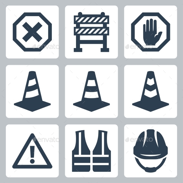 GraphicRiver Warning and Job Safety Icons 10750974 GraphicRiver Warning and Job Safety Icons 10750974