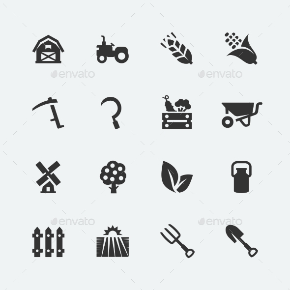 GraphicRiver Farming Icons 10750981 GraphicRiver Farming Icons 10750981