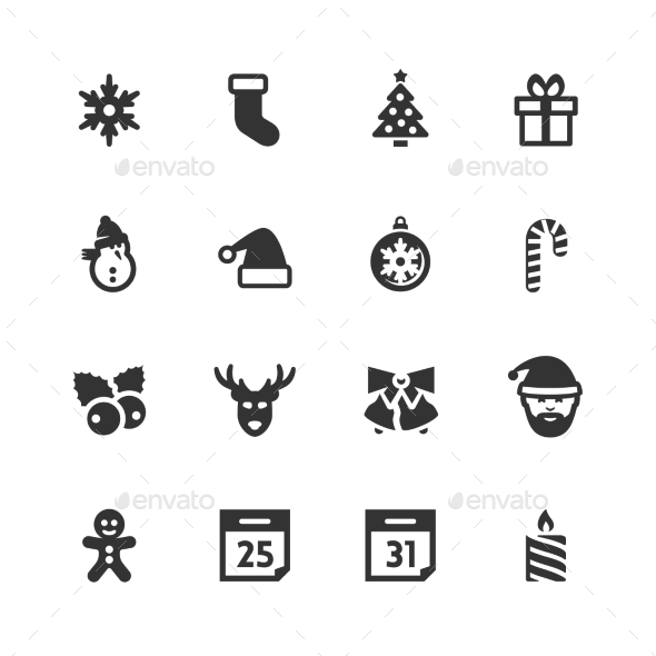 GraphicRiver Christmas and New Year Icons 10751328 GraphicRiver Christmas and New Year Icons 10751328