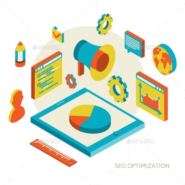 GraphicRiver Isometric Background Seo Optimization 10752036 GraphicRiver Isometric Background Seo Optimization 10752036