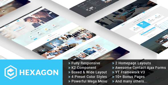 Hexagon - Responsive Multipurpose Business Joomla Template