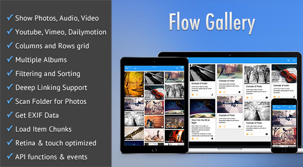 Flow Gallery - HTML5 Multimedia Gallery