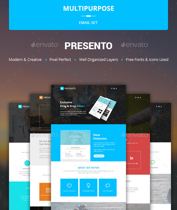 GraphicRiver Presento Multipurpose Email Set 10694366 GraphicRiver Presento Multipurpose Email Set 10694366