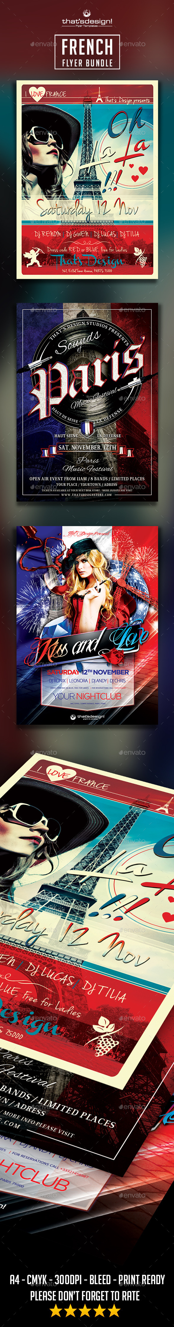 GraphicRiver French Flyer Bundle 10753742 GraphicRiver French Flyer Bundle 10753742