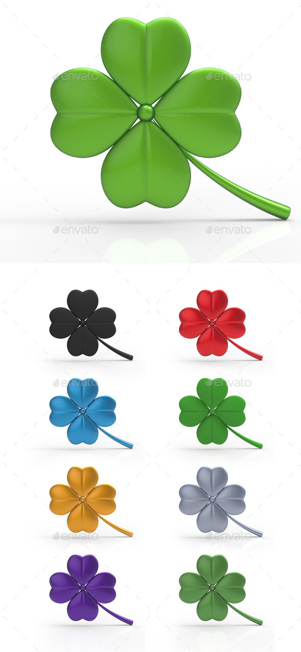 GraphicRiver St Patricks Day Clover 3D 10754391 GraphicRiver St Patricks Day Clover 3D 10754391