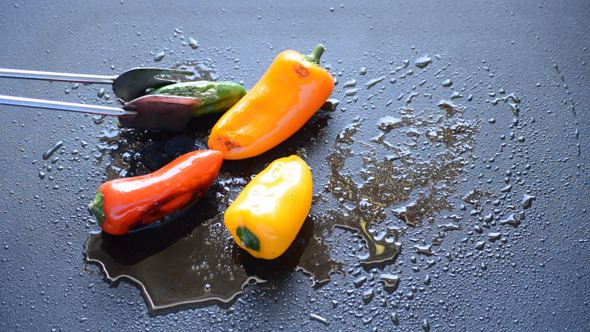Peppers Turned Around On The Grill Peppers Turned Around On The Grill