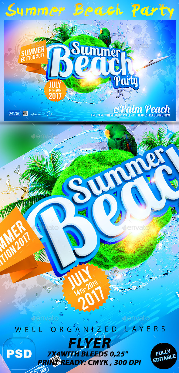 GraphicRiver Summer Beach Party 10755019 GraphicRiver Summer Beach Party 10755019