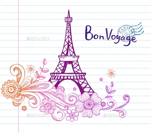 Gambar Doodle Paris Tinkytyler Org Stock Photos Graphics
