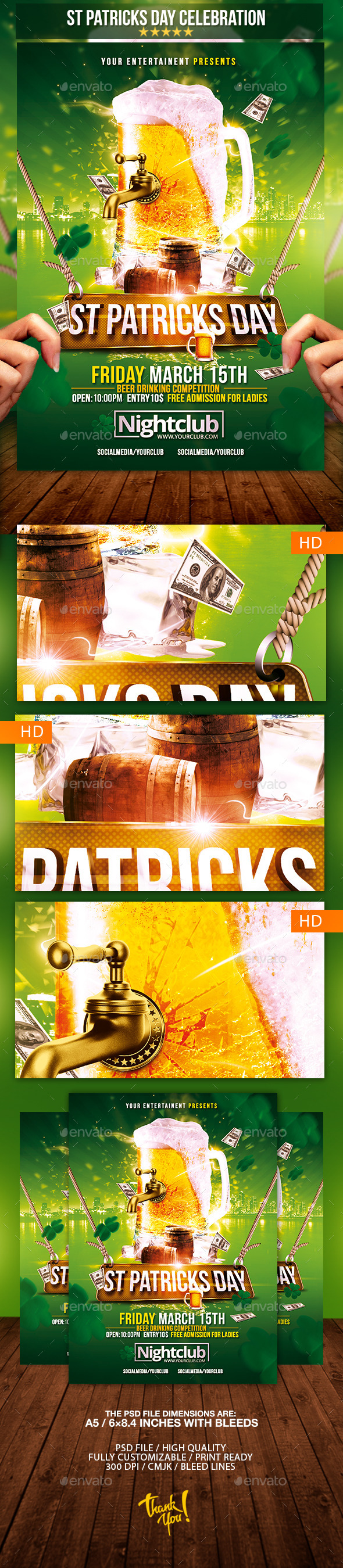 GraphicRiver St Patricks Day Celebration Flyer Template 10683678 GraphicRiver St Patricks Day Celebration Flyer Template 10683678