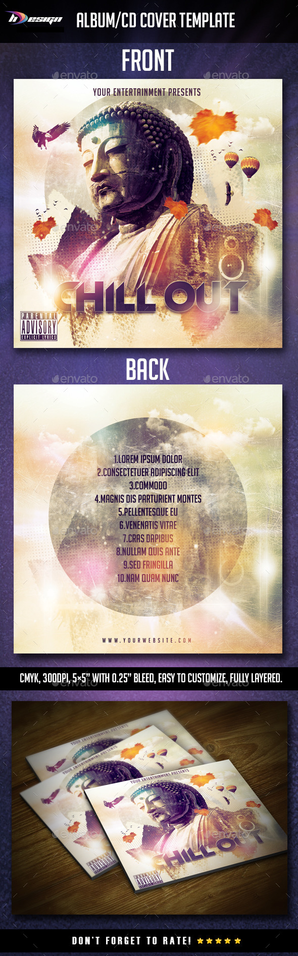 GraphicRiver Chill out album cd cover 10755366 GraphicRiver Chill out album cd cover 10755366
