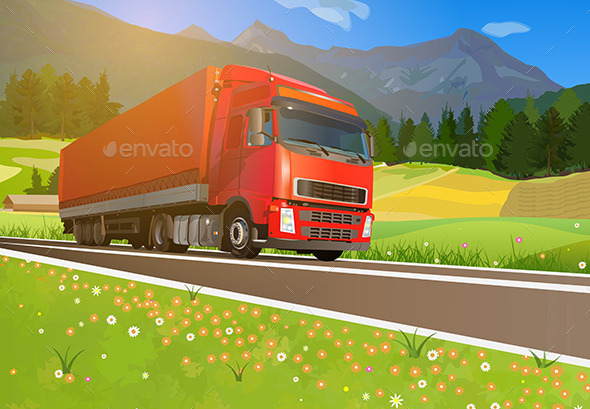 GraphicRiver Truck Cargo 10755701 GraphicRiver Truck Cargo 10755701