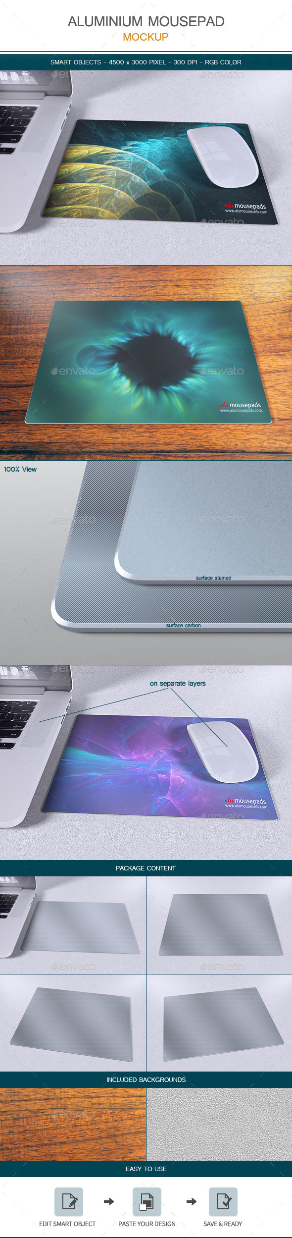 GraphicRiver Aluminium Mousepad Mock-up 10755852 GraphicRiver Aluminium Mousepad Mock-up 10755852