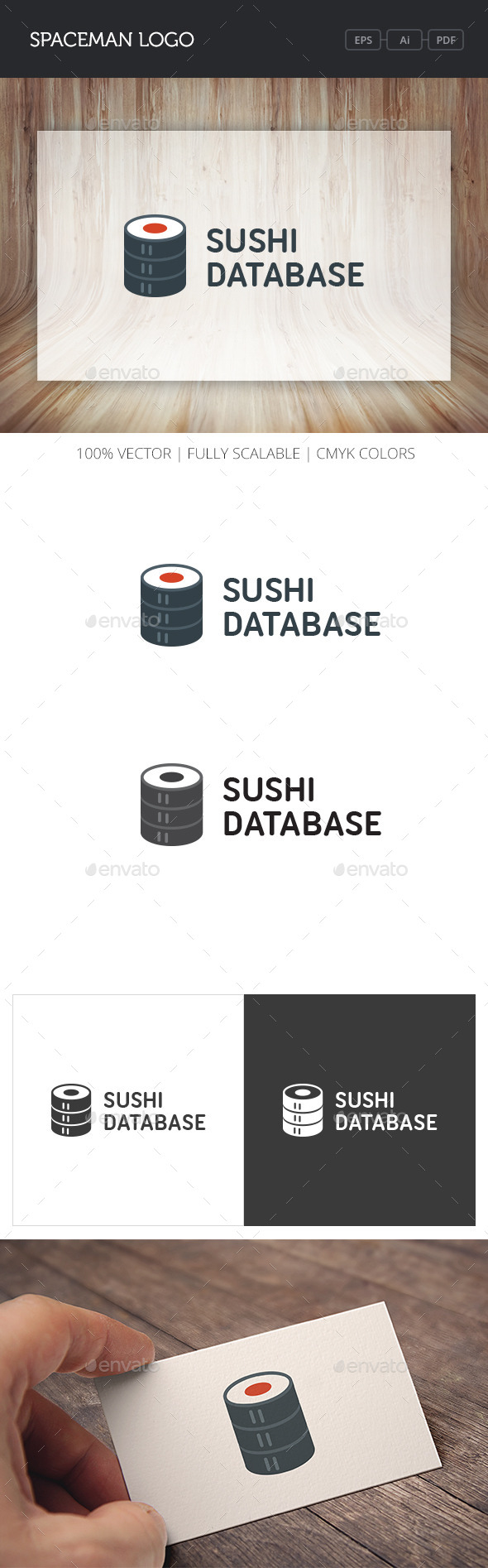 GraphicRiver Sushi Database Logo 10756405 GraphicRiver Sushi Database Logo 10756405