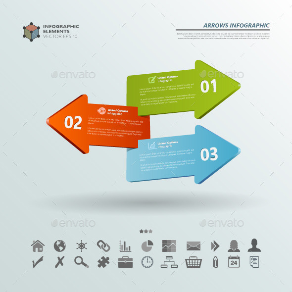 GraphicRiver Three Arrows Infographic Backgrounds 10722366 GraphicRiver Three Arrows Infographic Backgrounds 10722366