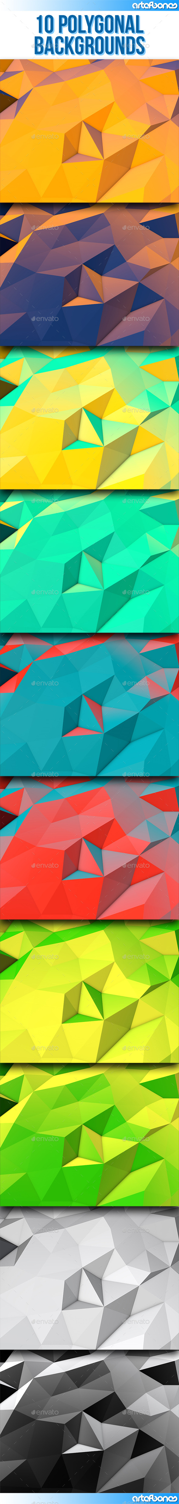 GraphicRiver 10 Polygonal Backgrounds 10759664 GraphicRiver 10 Polygonal Backgrounds 10759664