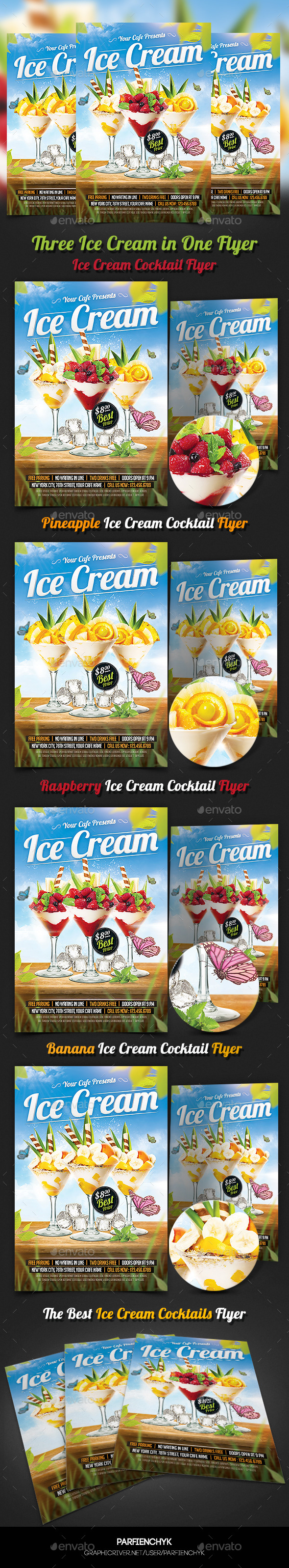 GraphicRiver Ice Cream Cocktails Party Flyer Template 10759692 GraphicRiver Ice Cream Cocktails Party Flyer Template 10759692