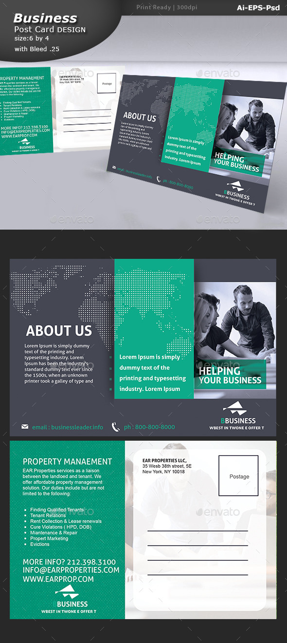 GraphicRiver Corporate Postcard Design 10760284 GraphicRiver Corporate Postcard Design 10760284