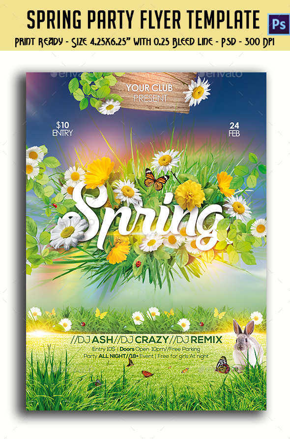 Spring Party Flyer