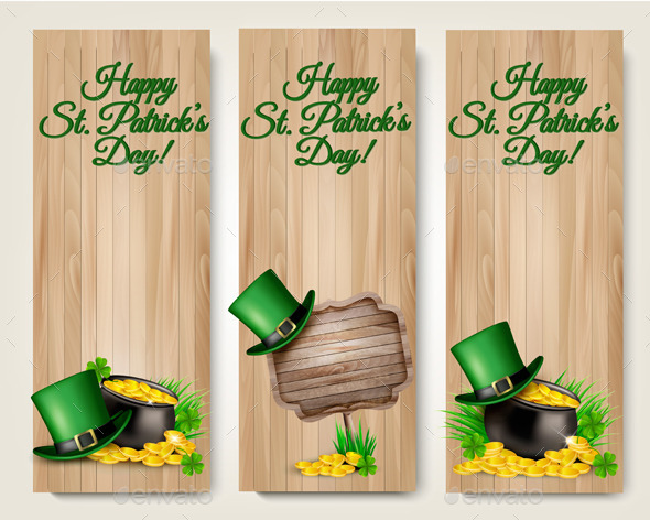 GraphicRiver Three Saint Patricks Day Banners 10761607 GraphicRiver Three Saint Patricks Day Banners 10761607